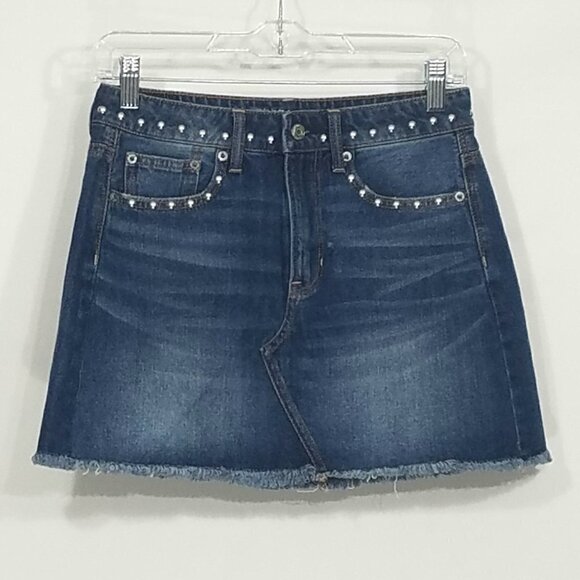 American Eagle Hi-Rise Festival Mini Studded Skirt - Picture 1 of 4